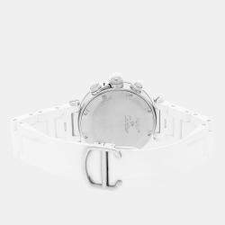 Pre Owned Pre-Owned Cartier Pasha Seatimer Chronograph W3140005 Silver Quartz Stainless Steel Men's Wristwatch 37 mm