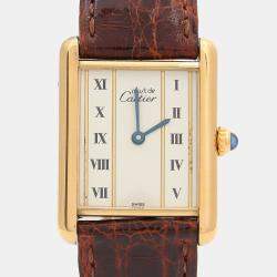 Pre Owned Cartier Tank Must Quartz Silver Women's Wristwatch 23 mm