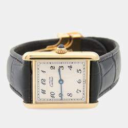 Pre Owned Cartier Tank Must Quartz Silver Women's Wristwatch 23 mm