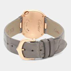 Pre Owned Cartier Ballon Blanc Diamond Quartz Rose Gold Women's Wristwatch 26 mm
