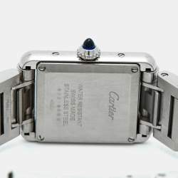 Pre Owned Cartier Tank Must WSTA0051 Silver Dial Stainless Steel Women's Wristwatch 22 mm