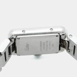 Pre Owned Cartier Tank Must WSTA0051 Silver Dial Stainless Steel Women's Wristwatch 22 mm