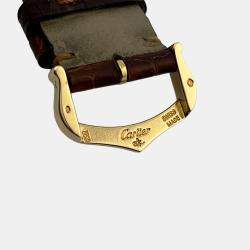 Pre Owned Cartier Tank Louis W1529756 Quartz 18K Yellow Gold Women's Wristwatch 33 mm