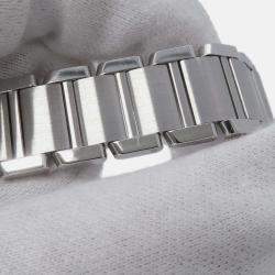 Pre Owned Cartier Tank Francaise W51008Q3 Quartz Silver Stainless Steel Women's Wristwatch 20 mm