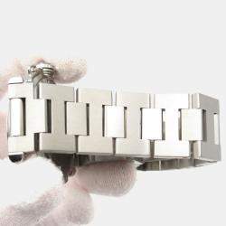 Pre Owned Cartier Pasha C de Cartier W31074M7 Automatic White Stainless Steel Women's Wristwatch 35 mm
