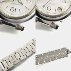 Pre Owned Cartier Pasha C de Cartier W31015M7 Automatic White Stainless Steel Women's Wristwatch 35 mm