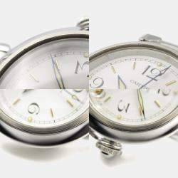 Pre Owned Cartier Pasha C de Cartier W31015M7 Automatic White Stainless Steel Women's Wristwatch 35 mm