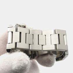 Pre Owned Cartier Pasha C de Cartier W31015M7 Automatic White Stainless Steel Women's Wristwatch 35 mm
