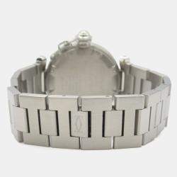 Pre Owned Cartier Pasha C de Cartier W31015M7 Automatic White Stainless Steel Women's Wristwatch 35 mm