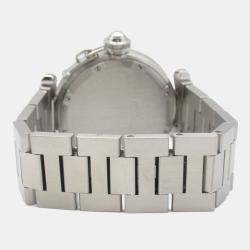 Pre Owned Cartier Pasha C de Cartier W31074M7 Automatic White Stainless Steel Women's Wristwatch 35 mm