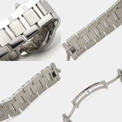 Pre Owned Cartier Ronde Solo W6701004 Quartz White Stainless Steel Women's Wristwatch 29 mm