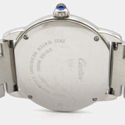 Pre Owned Cartier Ronde Solo W6701004 Quartz White Stainless Steel Women's Wristwatch 29 mm