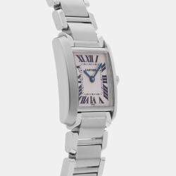 Pre Owned Pre-Owned Cartier Tank Francaise Small Model W51008Q3 Quartz  Women Watch 25  mm x 20 mm