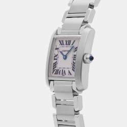 Pre Owned Pre-Owned Cartier Tank Francaise Small Model W51008Q3 Quartz  Women Watch 25  mm x 20 mm