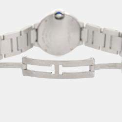 Pre Owned Cartier Ballon Bleu WSBB0067 Quartz Silver Stainless Steel Women's Wristwatch 28mm