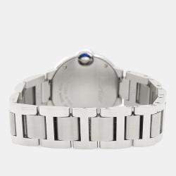 Pre Owned Cartier Ballon Bleu WSBB0067 Quartz Silver Stainless Steel Women's Wristwatch 28mm