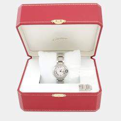 Pre Owned Cartier Ballon Bleu WSBB0067 Quartz Silver Stainless Steel Women's Wristwatch 28mm