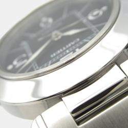 Pre Owned Cartier Pasha C de Cartier W31076M7 Automatic Black Stainless Steel Women's Wristwatch 35 mm