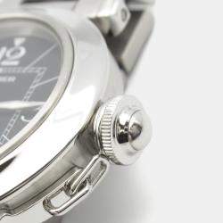 Pre Owned Cartier Pasha C de Cartier W31076M7 Automatic Black Stainless Steel Women's Wristwatch 35 mm