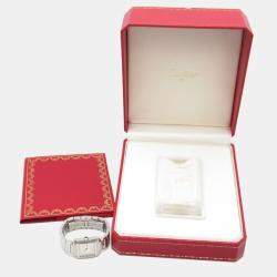 Pre Owned Cartier Tank Francaise WSTA0065 Quartz Silver Stainless Steel Women's Wristwatch 21 mm