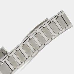 Pre Owned Cartier Tank Francaise WSTA0065 Quartz Silver Stainless Steel Women's Wristwatch 21 mm