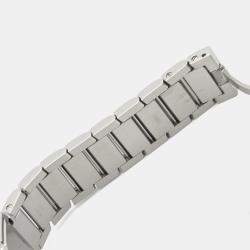 Pre Owned Cartier Tank Francaise WSTA0065 Quartz Silver Stainless Steel Women's Wristwatch 21 mm