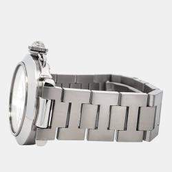 Pre Owned Cartier Pasha C 2324 W31074M7 Automatic White Stainless Steel Women's Wristwatch 35 mm