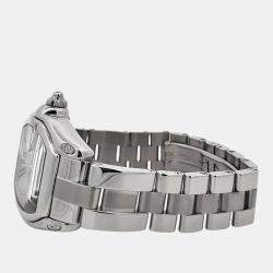 Pre Owned Cartier Roadster W62016V3 Quartz Silver Stainless Steel Women's Wristwatch 30 mm
