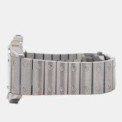 Pre Owned Cartier Santos WSSA0010 Automatic Silver Stainless Steel Women's Wristwatch 35 mm