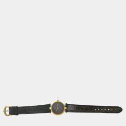 مملوكة مسبقًا Cartier Must de Vermeil 18130719 Quartz Burgundy 18k Gold electroplated 925 Silver Women's Wristwatch 24 mm