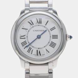 Pre Owned Cartier Ronde Must WSRN0033 Quartz Stainless Steel Women's Wristwatch 29 mm