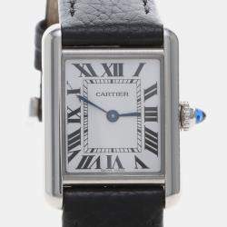 Pre Owned Cartier Tank Must WSTA0042 Quartz Stainless Steel Women's Wristwatch 22 mm
