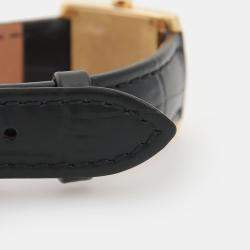 Pre Owned Cartier Tank Francaise W5000256 Quartz Yellow Gold Women's Wristwatch 17.5 mm