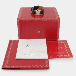 Pre Owned Cartier Tank Francaise W5000256 Quartz Yellow Gold Women's Wristwatch 17.5 mm