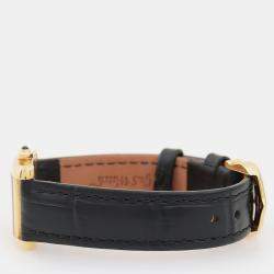 Pre Owned Cartier Tank Francaise W5000256 Quartz Yellow Gold Women's Wristwatch 18.5 mm