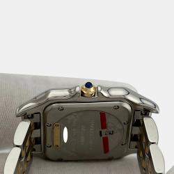 Pre Owned Cartier Panthere Medium W2PN0019 Quartz White 18k Yellow Gold Stainless Steel Women's Wristwatch 29 mm
