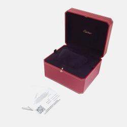 Pre Owned Cartier Panthere WJPN0009 Quartz Silver Dial 18k Rose Gold Diamond Women's Wristwatch 27 mm