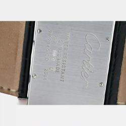 Pre Owned Cartier Tank Divan 2614 WA301356 Quartz Diamonds 18K White Gold Women's Wristwatch 38 mm