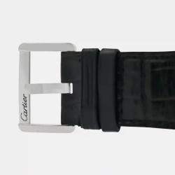 Pre Owned Cartier Tank Divan 2614 WA301356 Quartz Diamonds 18K White Gold Women's Wristwatch 38 mm