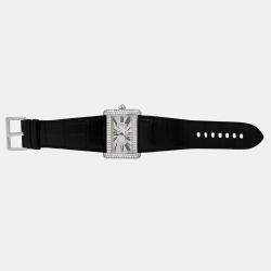 Pre Owned Cartier Tank Divan 2614 WA301356 Quartz Diamonds 18K White Gold Women's Wristwatch 38 mm