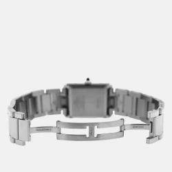 Pre Owned Cartier Tank Solo 4323 Quartz Stainless Steel Women's Wristwatch 25.5 mm