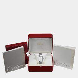 Pre Owned Cartier Tank Solo 4323 Quartz Stainless Steel Women's Wristwatch 25.5 mm