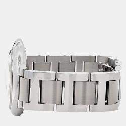 Pre Owned Cartier Ballon Bleu W69011Z4 Quartz Silver Dial Stainless Steel Women's Wristwatch 36 mm