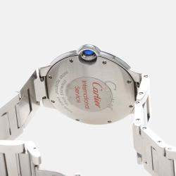 Pre Owned Cartier Ballon Bleu W69011Z4 Automatic Silver Stainless Steel Unisex Wristwatch 42mm