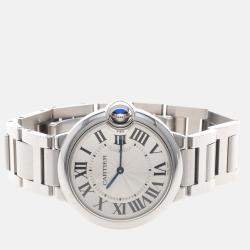 Pre Owned Cartier Ballon Bleu W69011Z4 Automatic Silver Stainless Steel Unisex Wristwatch 42mm