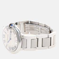 Pre Owned Cartier Ballon Bleu W69011Z4 Automatic Silver Stainless Steel Unisex Wristwatch 42mm