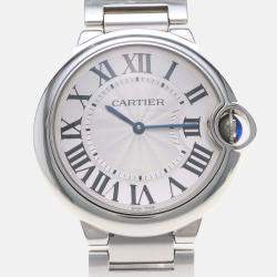 Pre Owned Cartier Ballon Bleu W69011Z4 Automatic Silver Stainless Steel Unisex Wristwatch 42mm