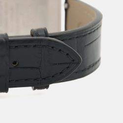 Pre Owned Cartier Santos Dumont W2SA0011 Quartz White 18K Rose Gold Stainless Steel Women's Wristwatch 32mm