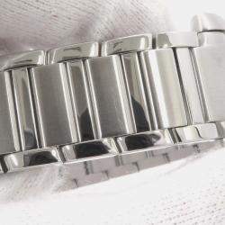 Pre Owned ساعة يد نسائية كارتييه تانك فرونسيه WSTA0065 ستانلس ستيل فضية كوارتز 21 مم