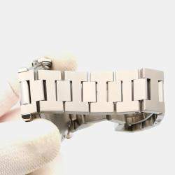 Pre Owned Cartier Pasha C de Cartier W31074M7 Automatic White Stainless Steel  Women's Wristwatch 35 mm